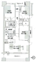 パークハウス武蔵新城ソレイユテラス -間取り図