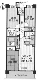 クレストフォルム武蔵新城サウススクエア -間取り図