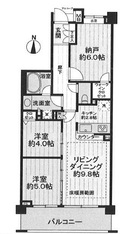 クレストフォルム武蔵新城セントラルコート -間取り図